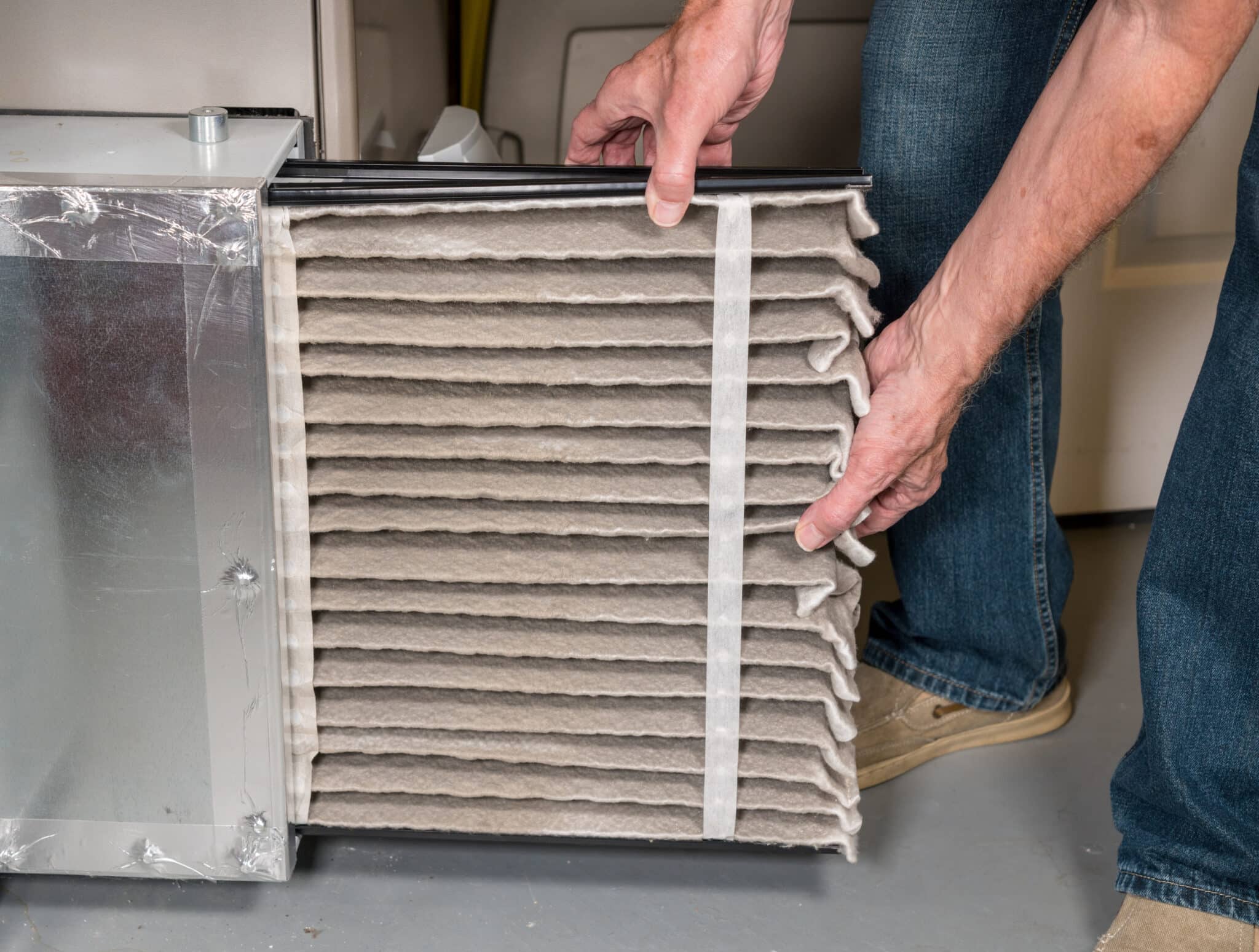 Dirty air filter, Furnace Solutions.